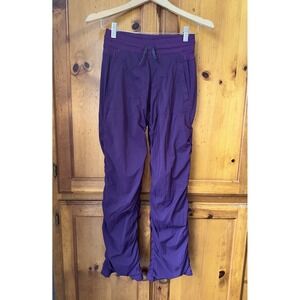 Ivivva By Lululemon Girls Kids 12 Live To Move Dance Studio Pants Purple Sweat